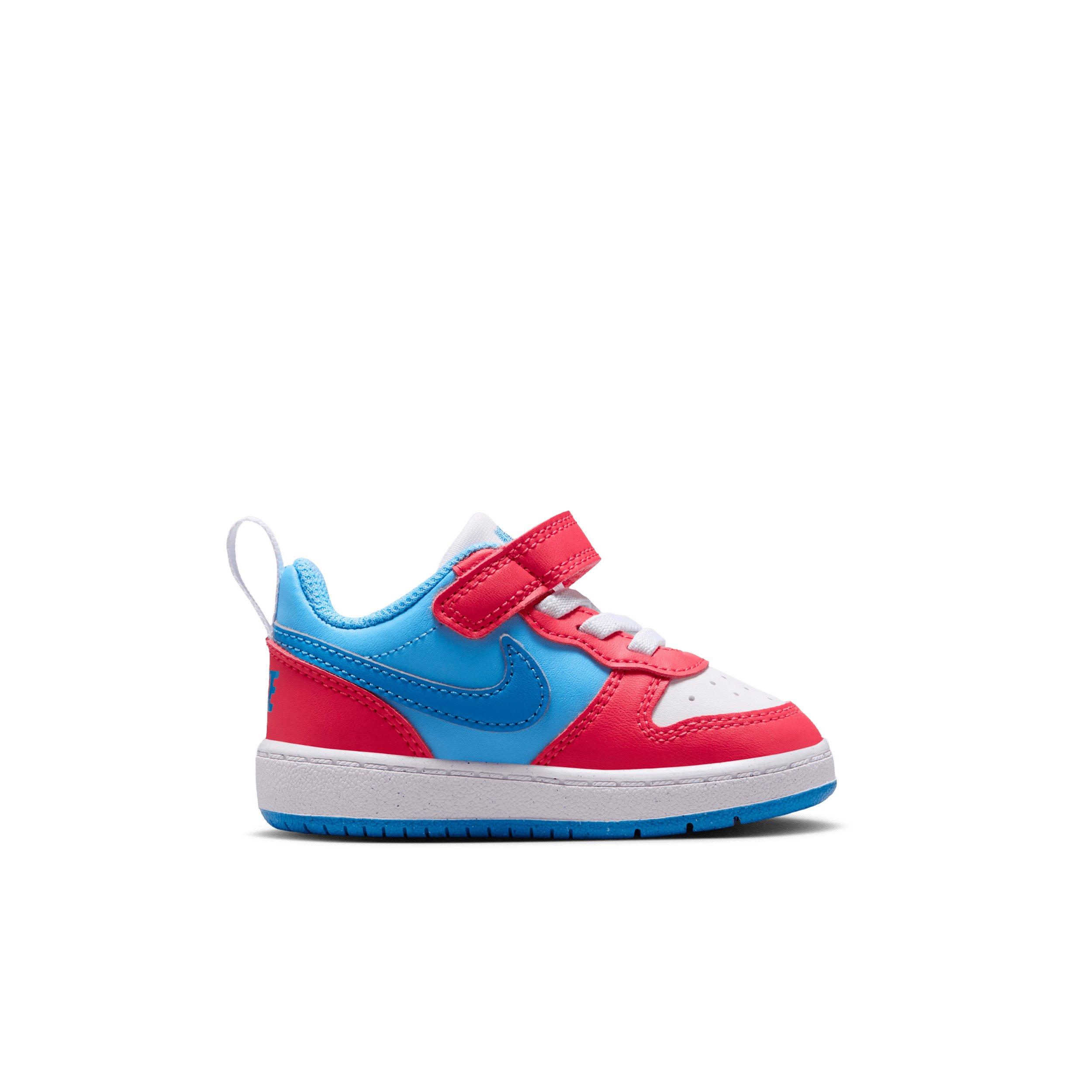 Nike Court Borough Low Recraft "Fusion Red/Football Blue/White/Energy" Infant Boys' Shoe - RED/BLUE/WHITE/ENERGY
